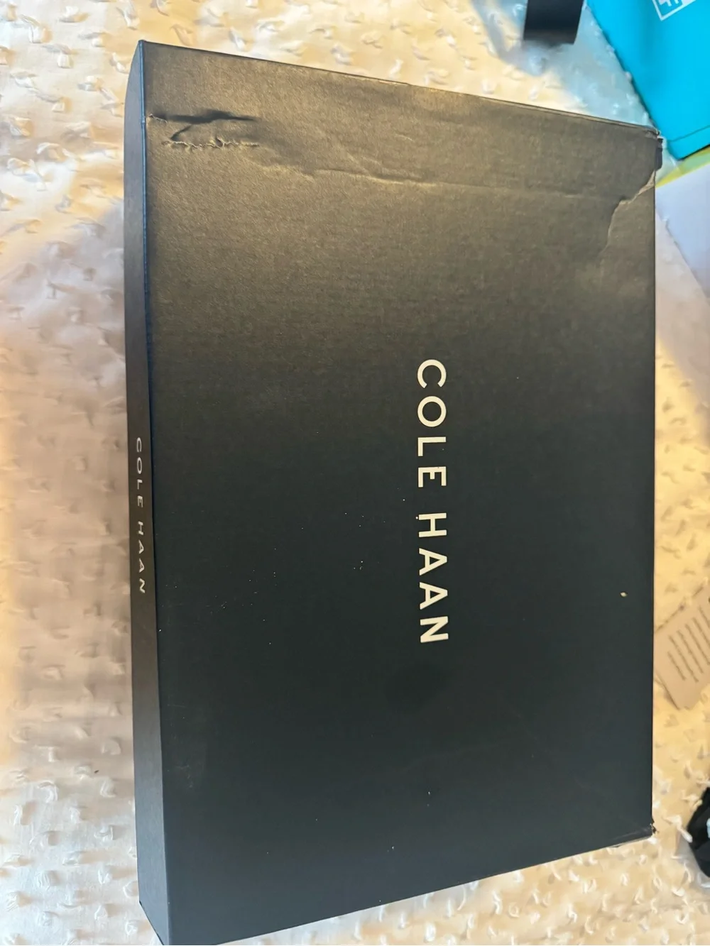 New Cole Haan men’s ZerøGrand Taupe Penny Loafers